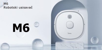 Robotski usisavač MIDEA M6, bijeli