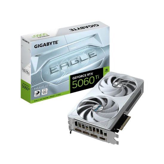 Slika Grafička kartica GIGABYTE GeForce RTX 5060 Ti Eagle OC ICE, 8GB GDDR7