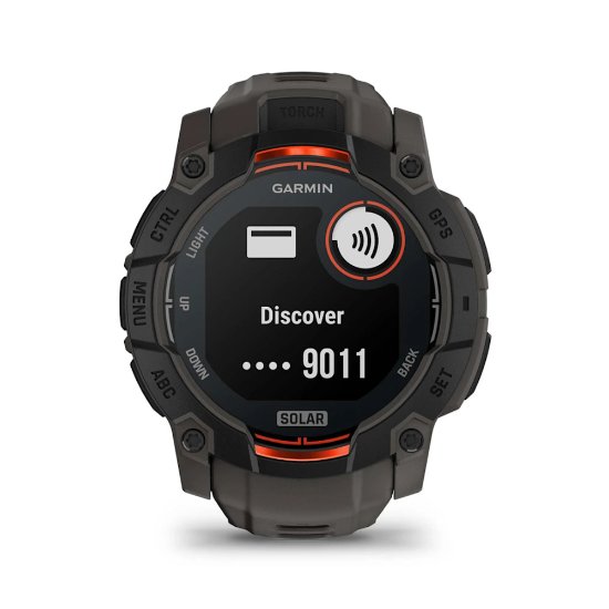 Pametni sat GARMIN Instinct 3 Solar 50mm, GPS, HR, pametne obavijesti, crni