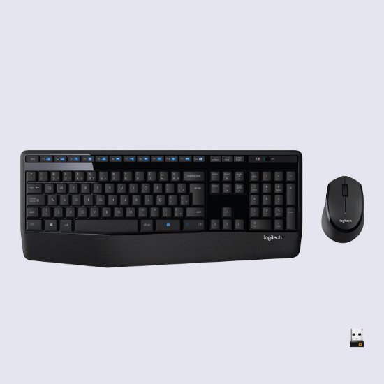 Tipkovnica + miš LOGITECH MK345 Wireless Combo, bežična, crna