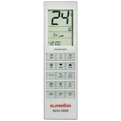 Univerzalni daljinski upravljač za klima uređaje SUPERIOR RC AirCo, 5000 kodova