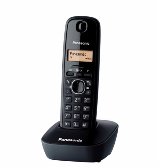 Telefon PANASONIC KX-TG1611FXH, bežični, crni