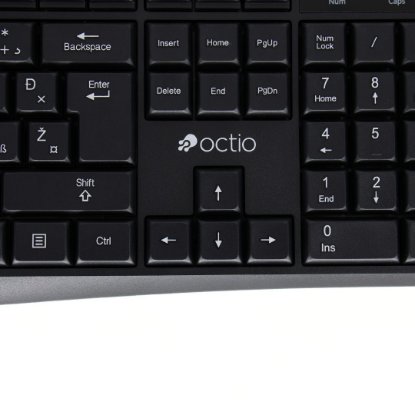Tipkovnica OCTIO K101U, crna, USB