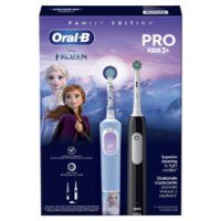 Električna četkica za zube ORAL-B Family Edition Pro Series 1 Black + Pro kids 3 , frozen, crna