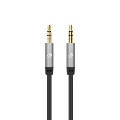 Kabel OCTIO, 3.5mm (M) na 3.5mm (M), TRRS, slim, 1.0m