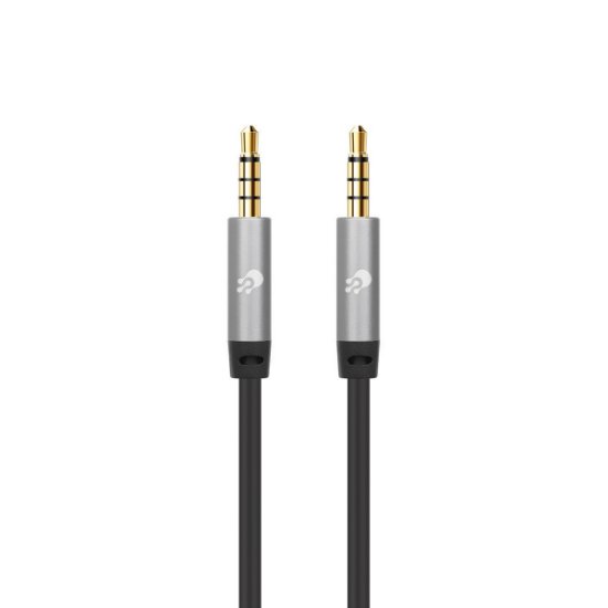 Kabel OCTIO, 3.5mm (M) na 3.5mm (M), TRRS, slim, 1.0m