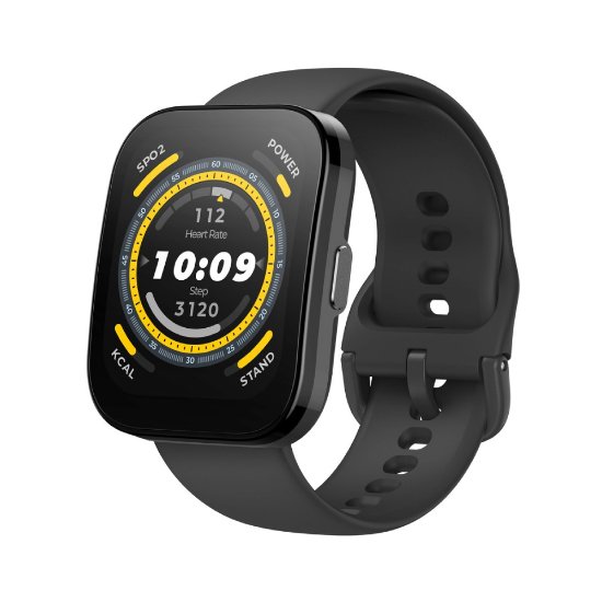 Pametni sat AMAZFIT Bip 5, pametne obavijesti, crni