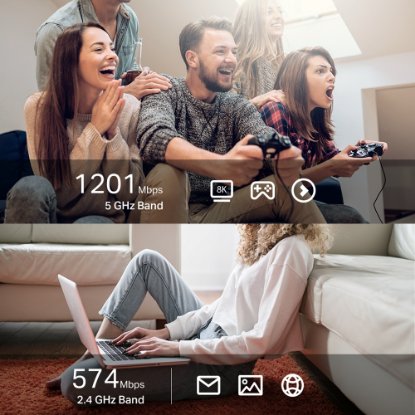 Mrežni adapter TP-LINK Archer TX20U Plus, AX1800, High Gain Dual Band Wi-Fi 6, USB adapter, za bežičnu mrežu