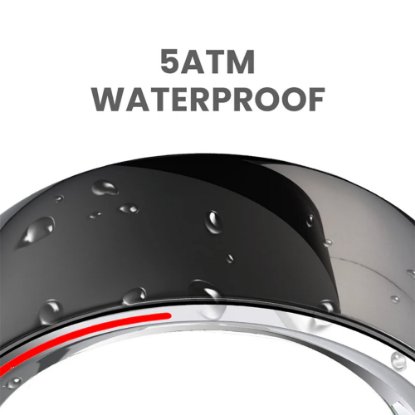 Pametni prsten HIFUTURE FutureRing L 65mm, praćenje aktivnosti, srebrno-crni