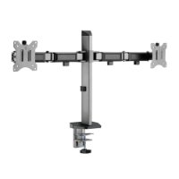 Stalak za monitor WHITE SHARK GMS-3205 Amenhotep II, stolni, do 32", za 2 monitora, sivi