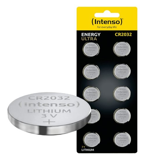 Baterije INTENSO CR2032, litijske, 3 V, 220 mAh, 10kom