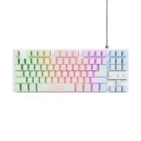 Tipkovnica + miš TRUST GXT 798, žične, USB, bijela