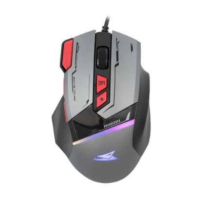 Miš BARACUDA BGM-047 Manta, RGB, optički, 12800dpi, sivi
