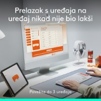 Miš LOGITECH POP, optički, bežični, USB, BT, 1000dpi, lila-bijeli