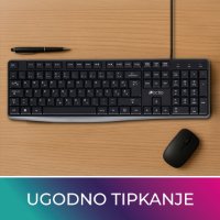 Tipkovnica OCTIO K101U, crna, USB