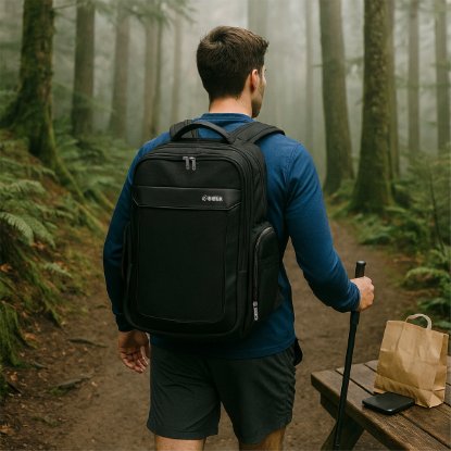 Ruksak za laptop OCTIO Metro, 17", crni