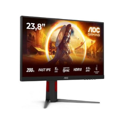 Gaming monitor 24" AOC 24G4HA, FHD, IPS, 200Hz, 1ms, 300cd/m2, G-Sync, zvučnici, crni