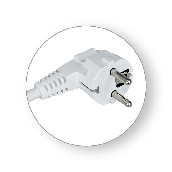 Naponski kabel COMMEL H05VV-F 3G2,5, 3m, bijeli