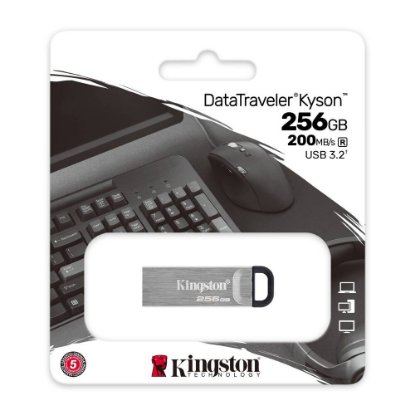 Memorija USB 3.2 FLASH DRIVE, 256GB, KINGSTON DataTraveler Kyson DTKN/256GB, srebrni