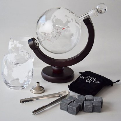 Set za whiskey MIKAMAX Globe Decanter Set