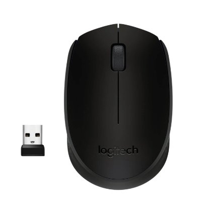 Miš LOGITECH B170, optički, 1000dpi, bežični, crni, USB