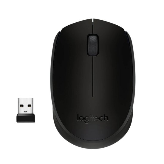 Miš LOGITECH B170, optički, 1000dpi, bežični, crni, USB