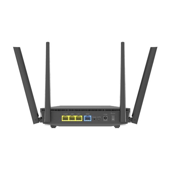 Router ASUS RT-AX52, AX1800, 802.11a/b/g/n/ac/ax, 3x 10/100/1000 LAN + WAN, 4 antene, bežični