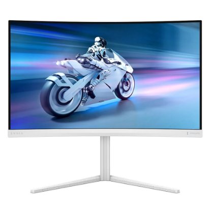 Gaming monitor 27" PHILIPS 27M2C5501/01, QHD, VA, 180Hz, 1ms, 300cd/m2, zakrivljeni, bijeli