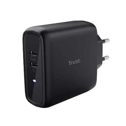 Kućni punjač TRUST Maxo, 2xUSB-C, 65W, crni