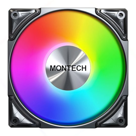 Ventilator MONTECH Metal Pro 12 ARGB, PWM, 120mm, 2200 okr/min, RGB, crni