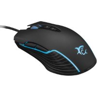 Miš WHITE SHARK Azarah, 6400dpi, optički, žičani, crni