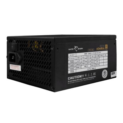 Napajanje 850W, WHITE SHARK Admiral, 140mm vent., 80+ Gold, modular