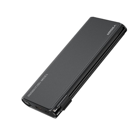 Mobilni USB punjač VEGER TC130, 25000 mAh, crni