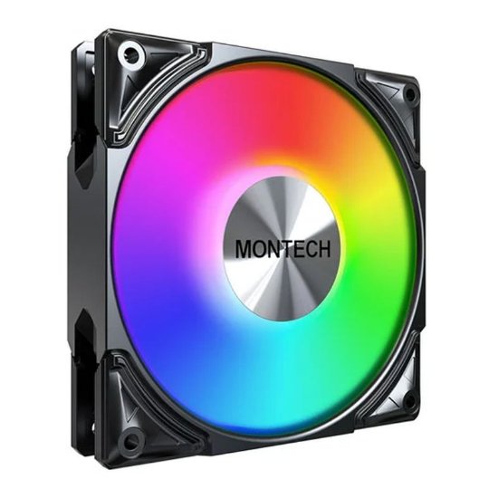 Ventilator MONTECH Metal Pro 12 ARGB, PWM, 120mm, 2200 okr/min, RGB, crni