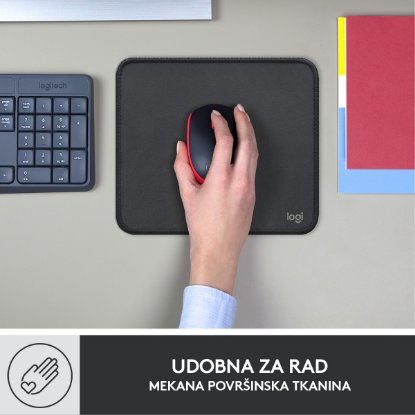 Podloga za miš, LOGITECH Studio, soft, crna