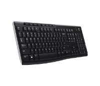 Tipkovnica LOGITECH K270, bežična, crna, Unifying receiver USB