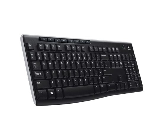 Tipkovnica LOGITECH K270, bežična, crna, Unifying receiver USB