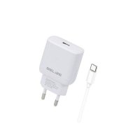 Kućni punjač BELINE BLNCW30C GaN, 30W, PD3.0, USB-C, USB-C kabel, bijeli