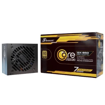 Napajanje 850W SEASONIC Core GX 850 V2, ATX, 120mm vent., 80+ Gold, modularno, crno