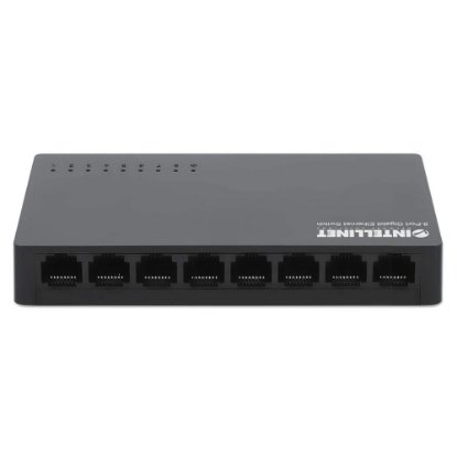 Switch INTELLINET 561754, 10/100/1000 Mbps, 8-port, plastično kućište, kabel Cat6 1m