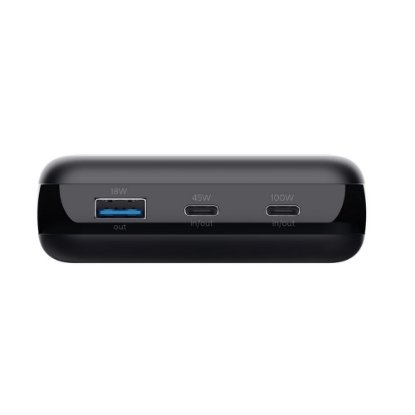 Mobilni USB punjač TRUST Laro, 100W, 20000 mAh, USB-A, 2xUSB-C, crni