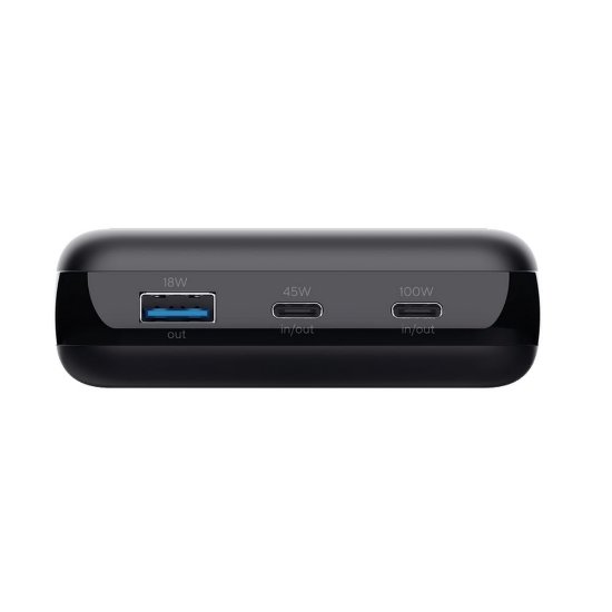 Mobilni USB punjač TRUST Laro, 100W, 20000 mAh, USB-A, 2xUSB-C, crni