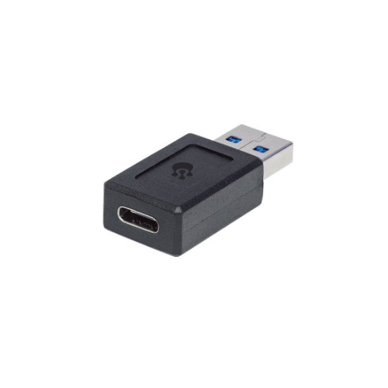 Adapter OCTIO, USB 3.2 (M) na USB-C (Ž), crni