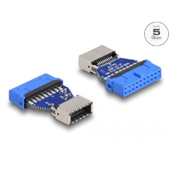 Adapter DELOCK, interni USB 3.2 Gen1 (Ž) na interni USB 3.1 Gen2 Type-E (Ž)
