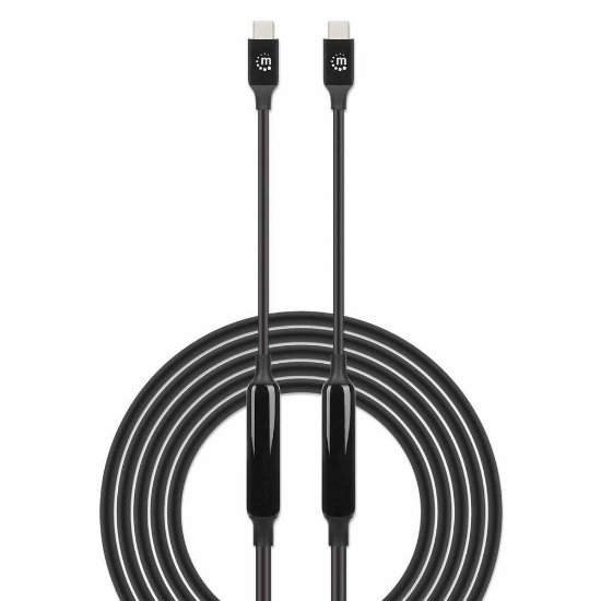 Kabel MANHATTAN, USB 3.2 Gen2, USB-C (M) na USB-C (M), PD 60W, 1.4 DP Alt Mode, 3.0m