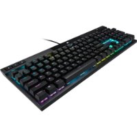 Tipkovnica CORSAIR K70 RGB PRO, optičko-mehanička, Corsair OPX, US Layout, USB, crna