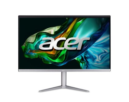 Računalo AiO ACER Aspire C24-1300 DQ.BL0EX.00L / 23,8" FHD IPS, Ryzen 5 7520U, 16GB, 512GB SSD, AMD Radeon Graphics, WiFi, tipkovnica, miš, bez OS, srebrno