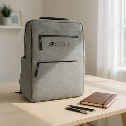 Ruksak za laptop OCTIO Essentials MultiPack, 15.6", sivi