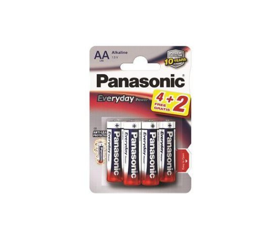 Baterije PANASONIC LR6EPS/6BP, Alkalne, AA (4+2)