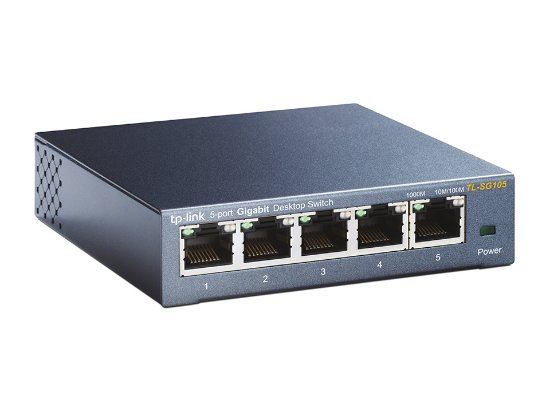 Switch TP-LINK TL-SG105, 10/100/1000 Mbps, 5-port, metalno kućište